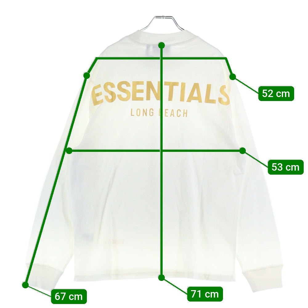 FEAR OF GOD ESSENTIALS(フィアオブゴッド エッセンシャルズ) L/S T-SHIRT LTD LONG BEACH ロングビーチ限定 長袖Tシャツ ロンT ホワイト