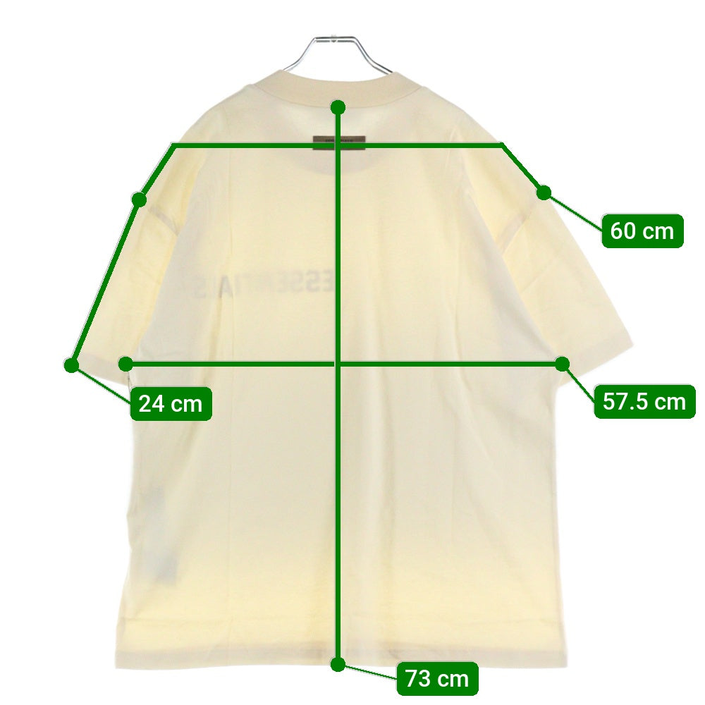 FEAR OF GOD ESSENTIALS(フィアオブゴッド エッセンシャルズ) S/S T-SHIRT フェルトロゴ 半袖Tシャツ アイボリー