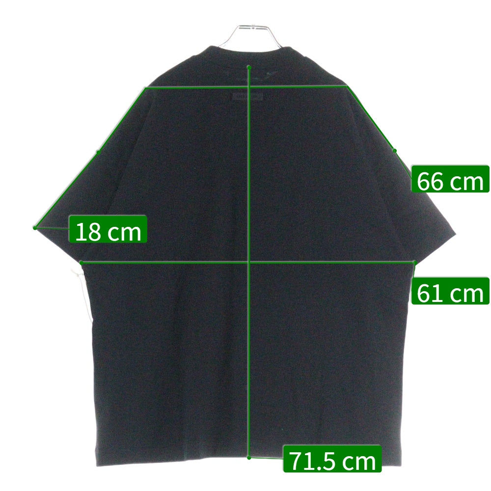 FEAR OF GOD ESSENTIALS(フィアオブゴッド エッセンシャルズ) S/S T-SHIRT フロントロゴ 半袖Tシャツ ブラック