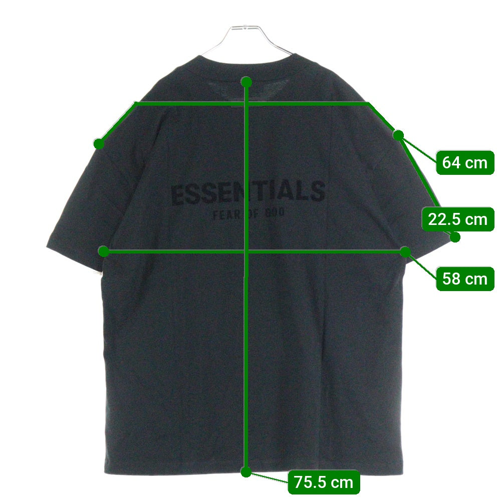 FEAR OF GOD ESSENTIALS(フィアオブゴッド エッセンシャルズ) S/S T-SHIRT フェルトロゴ 半袖Tシャツ ブラック