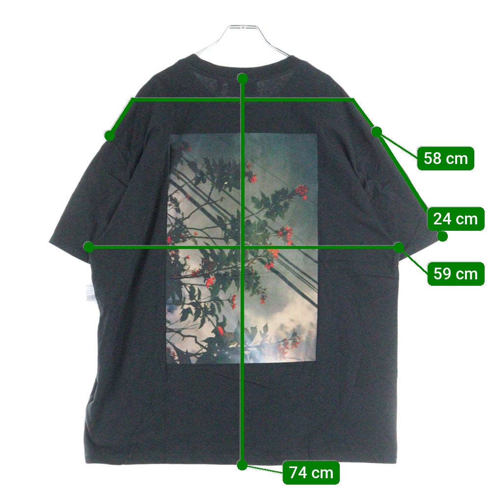FEAR OF GOD ESSENTIALS(フィアオブゴッド エッセンシャルズ) S/S T-SHIRT FLOWER フラワーフォト 半袖Tシャツ ブラック