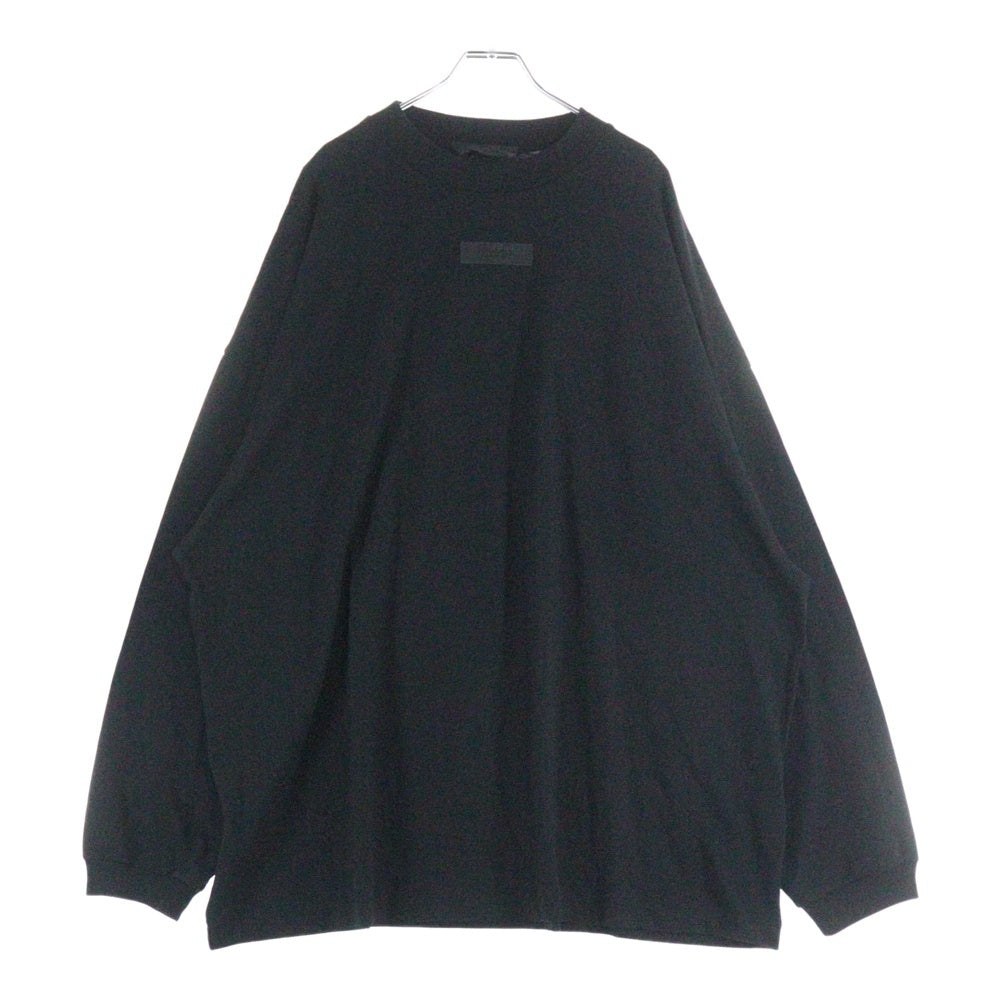 FEAR OF GOD ESSENTIALS(フィアオブゴッド エッセンシャルズ) L/S T-SHIRT フロントロゴ 長袖Tシャツ ロンT ブラック
