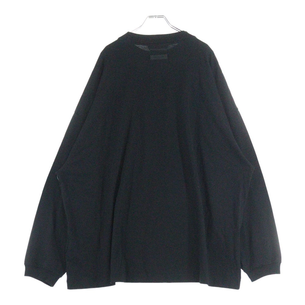 FEAR OF GOD ESSENTIALS(フィアオブゴッド エッセンシャルズ) L/S T-SHIRT フロントロゴ 長袖Tシャツ ロンT ブラック
