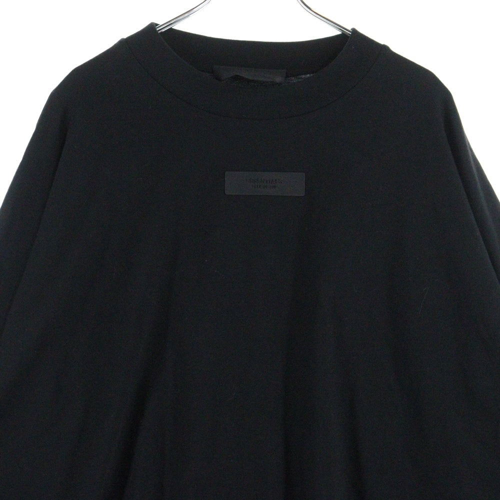 FEAR OF GOD ESSENTIALS(フィアオブゴッド エッセンシャルズ) L/S T-SHIRT フロントロゴ 長袖Tシャツ ロンT ブラック