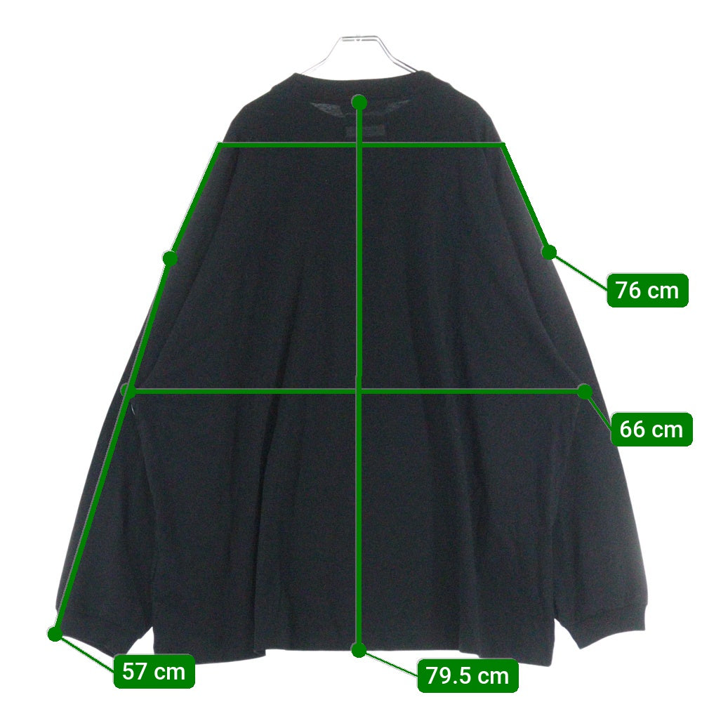 FEAR OF GOD ESSENTIALS(フィアオブゴッド エッセンシャルズ) L/S T-SHIRT フロントロゴ 長袖Tシャツ ロンT ブラック