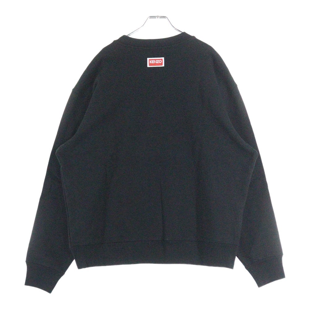 KENZO(ケンゾー) BOKE FLOWER SWEATSHIRT クルーネックスウェットトレーナー ブラック FD55SW4454ME