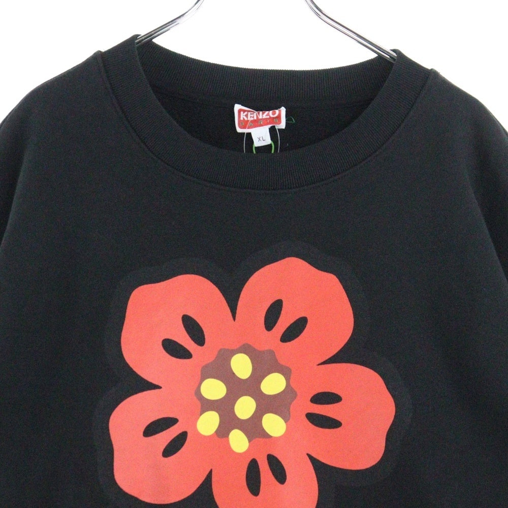 KENZO(ケンゾー) BOKE FLOWER SWEATSHIRT クルーネックスウェットトレーナー ブラック FD55SW4454ME