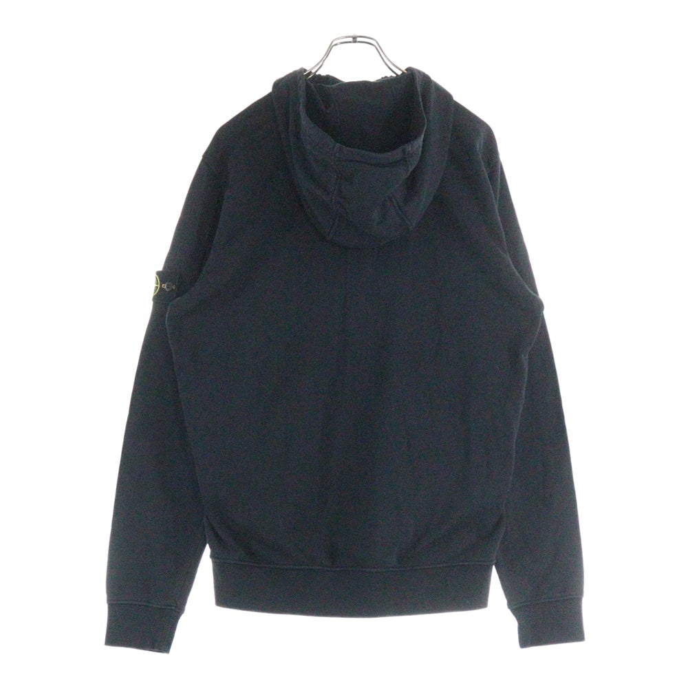 STONE ISLAND(ストーンアイランド) 20SS Double Zip Hoodie ダブルジップ スウェットパーカー フーディー ブラック 721561051