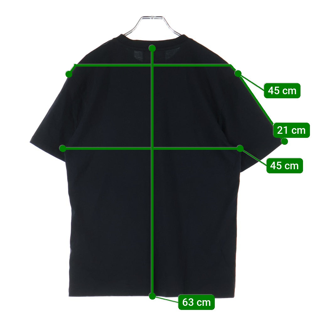 AMI Alexandre Mattiussi(アミアレクサンドルマテュッシ) AMI DE COEUR T-SHIRT ハートロゴ刺繍 半袖Tシャツ ブラック BFUTS001.724
