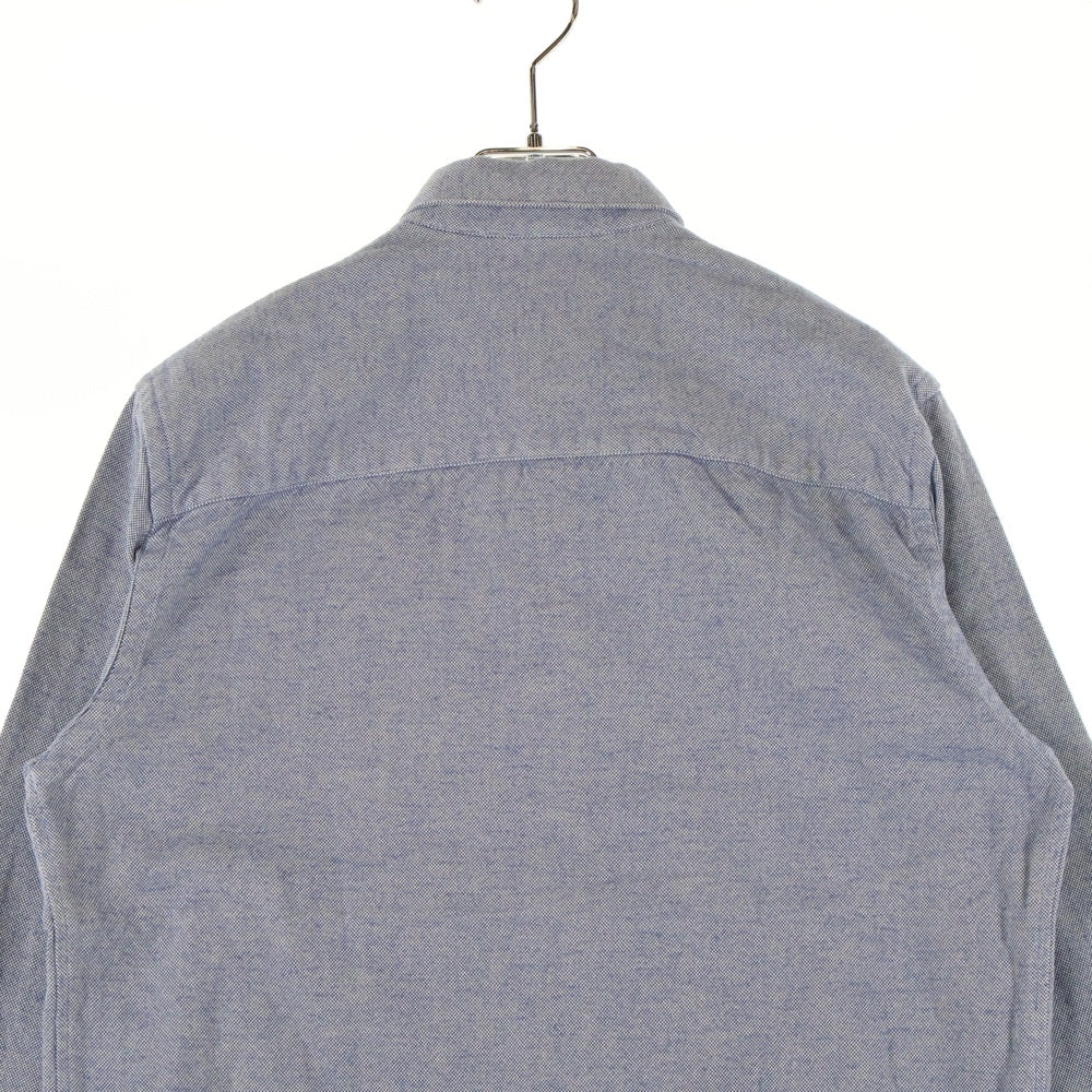 AMI Alexandre Mattiussi(アミアレクサンドルマテュッシ) Ami De Coeur Shirt ハートロゴ刺繍 長袖シャツ ネイビー H21HC024.418