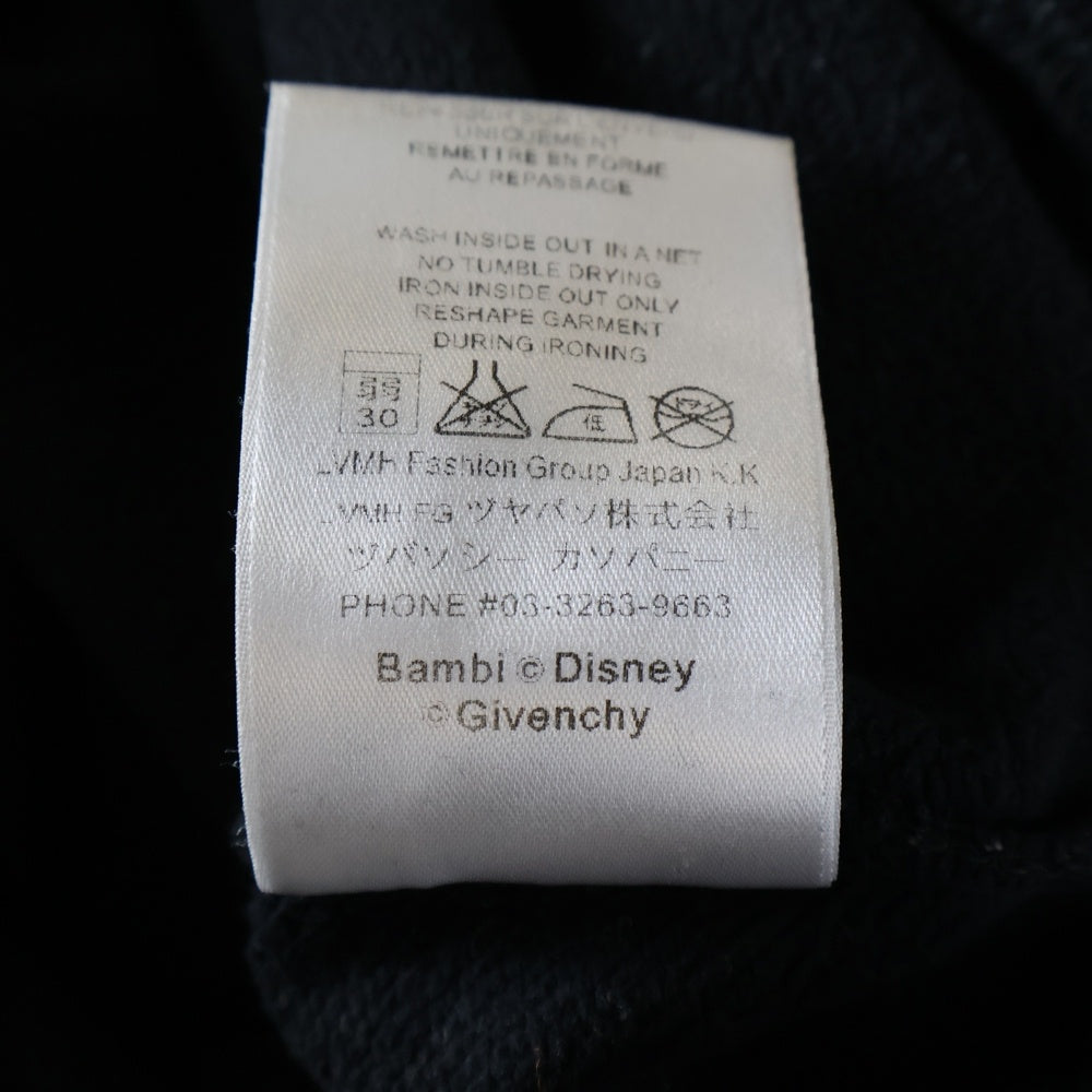 GIVENCHY(ジバンシィ) ×DISNEY Bambi Sweatshirt ディズニー バンビ クルーネックスウェットトレーナー ブラック 15P 7706 499