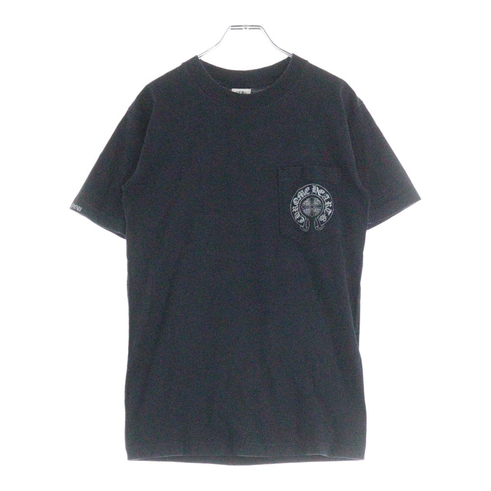 CHROME HEARTS(クロムハーツ) OLD CH T-SHIRT オールド セメタリープリント 半袖Tシャツ ブラック/シルバー