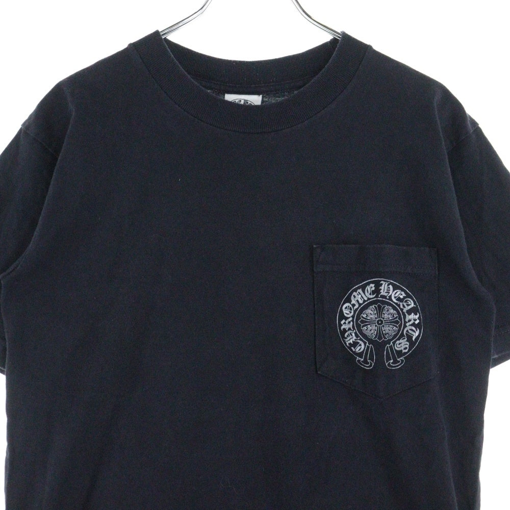 CHROME HEARTS(クロムハーツ) OLD CH T-SHIRT オールド セメタリープリント 半袖Tシャツ ブラック/シルバー