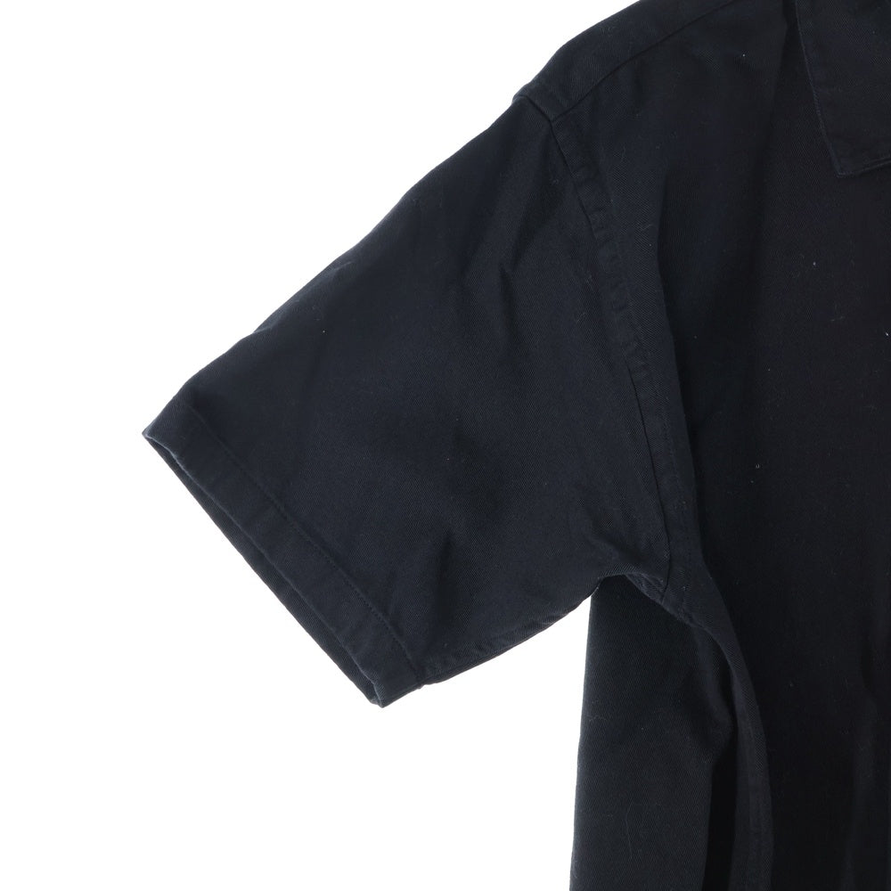 Aries(アリエス) Mini Problemo Uniform Shirt ロゴ刺繍 半袖シャツ ブラック