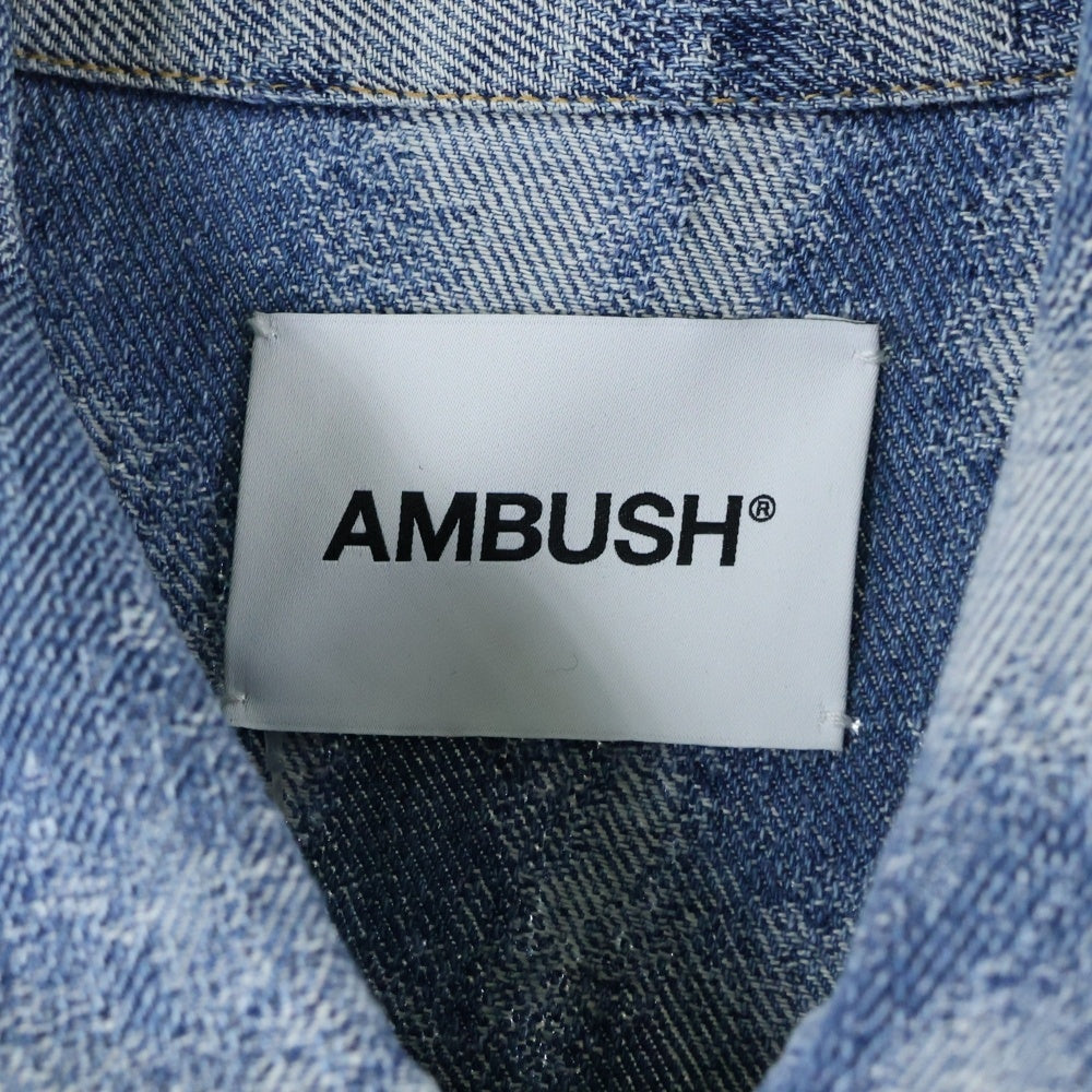 Aries(アリエス) 20AW Washed Denim Jacket ウォッシュド加工 デニムトラッカージャケット Gジャン インディゴ BMYE001F20DEN001