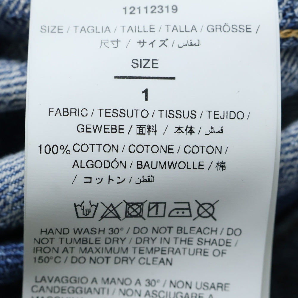 Aries(アリエス) 20AW Washed Denim Jacket ウォッシュド加工 デニムトラッカージャケット Gジャン インディゴ BMYE001F20DEN001