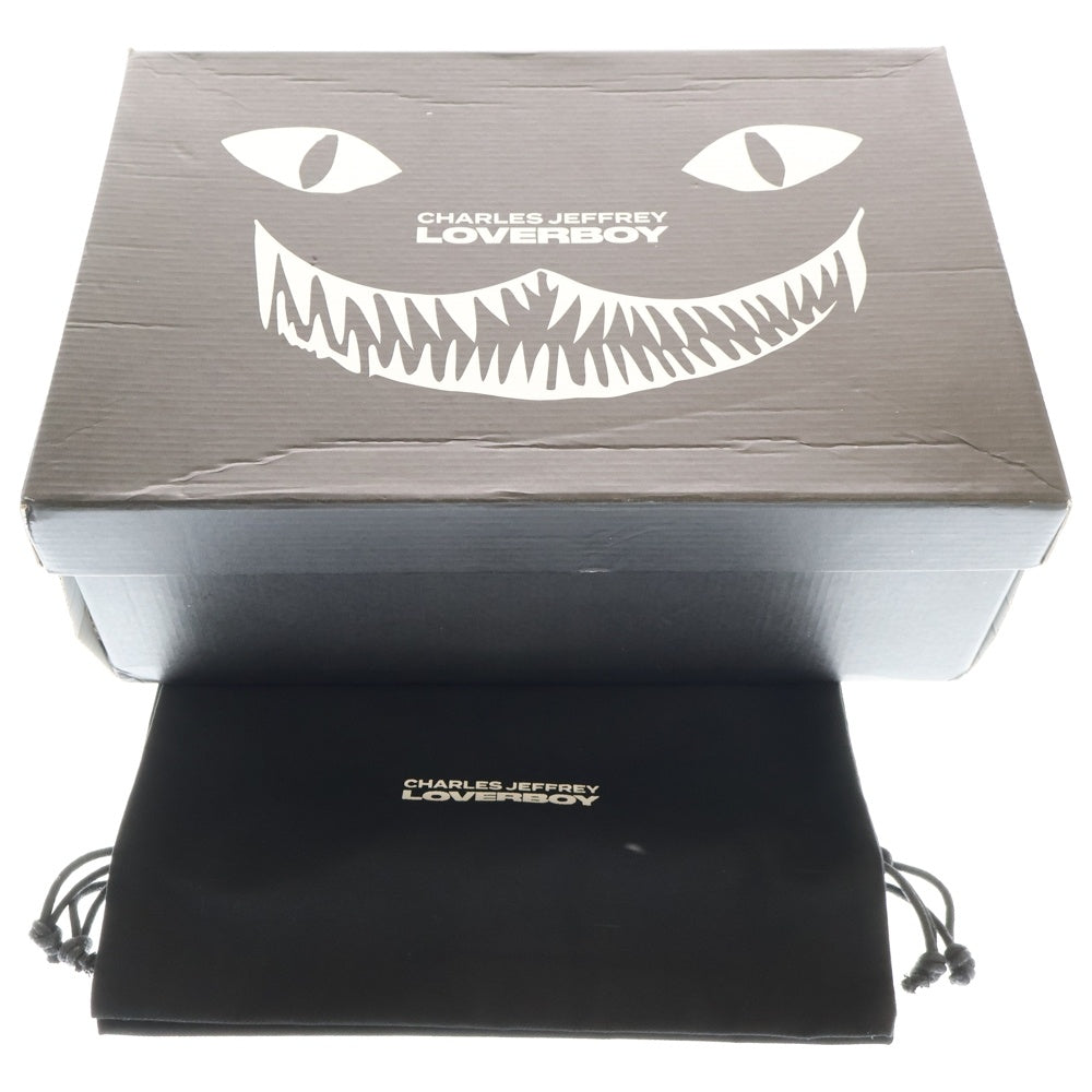 CHARLES JEFFREY LOVERBOY(チャールズジェフリーラバーボーイ) MOCCASIN MOGGIES 爪付き モカシン レザーローファー ローカットシューズ ブラック