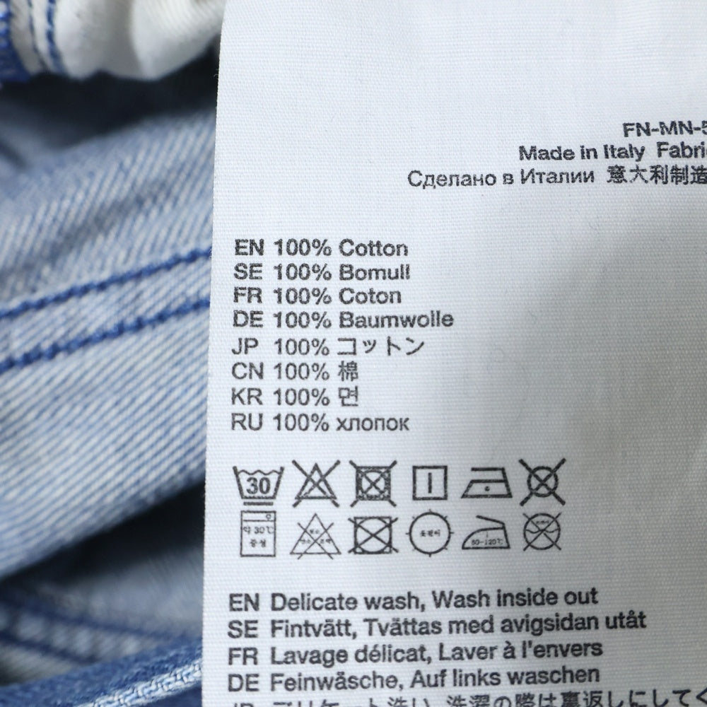 Acne Studios(アクネ ストゥディオズ) Loose Bootcut Jeans ペイント加工 ブーツカット デニムパンツ ジーンズ インディゴ FN-MN-5PKT000207 B00292-