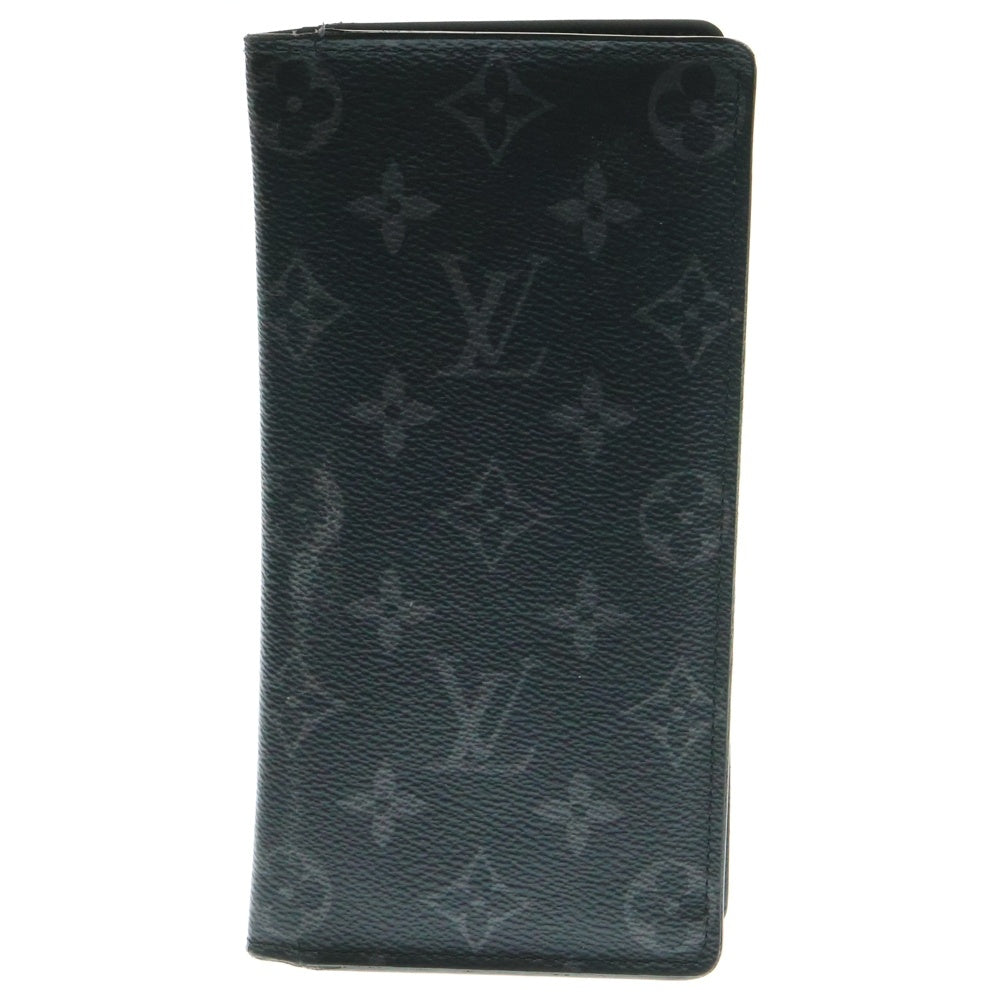 LOUIS VUITTON(ルイヴィトン) モノグラムエクリプス ポルトフォイユブラザ レザー ロングウォレット 二つ折り財布 ブラック M61697