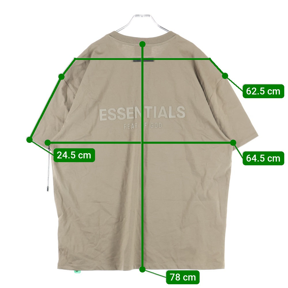 FEAR OF GOD ESSENTIALS(フィアオブゴッド エッセンシャルズ) S/S T-SHIRT フェルトロゴ 半袖Tシャツ ベージュ