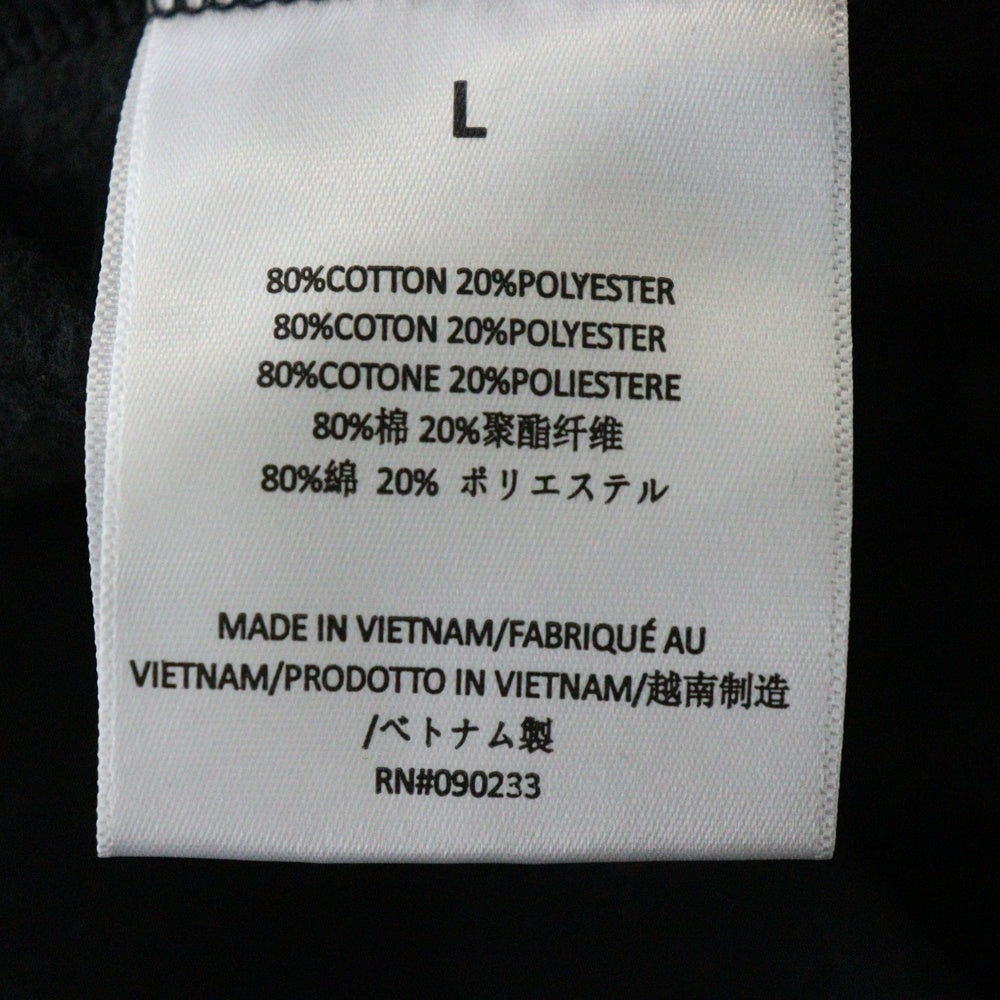 FEAR OF GOD ESSENTIALS(フィアオブゴッド エッセンシャルズ) SWEATSHIRT フロントラバー クルーネックスウェットトレーナー ブラック