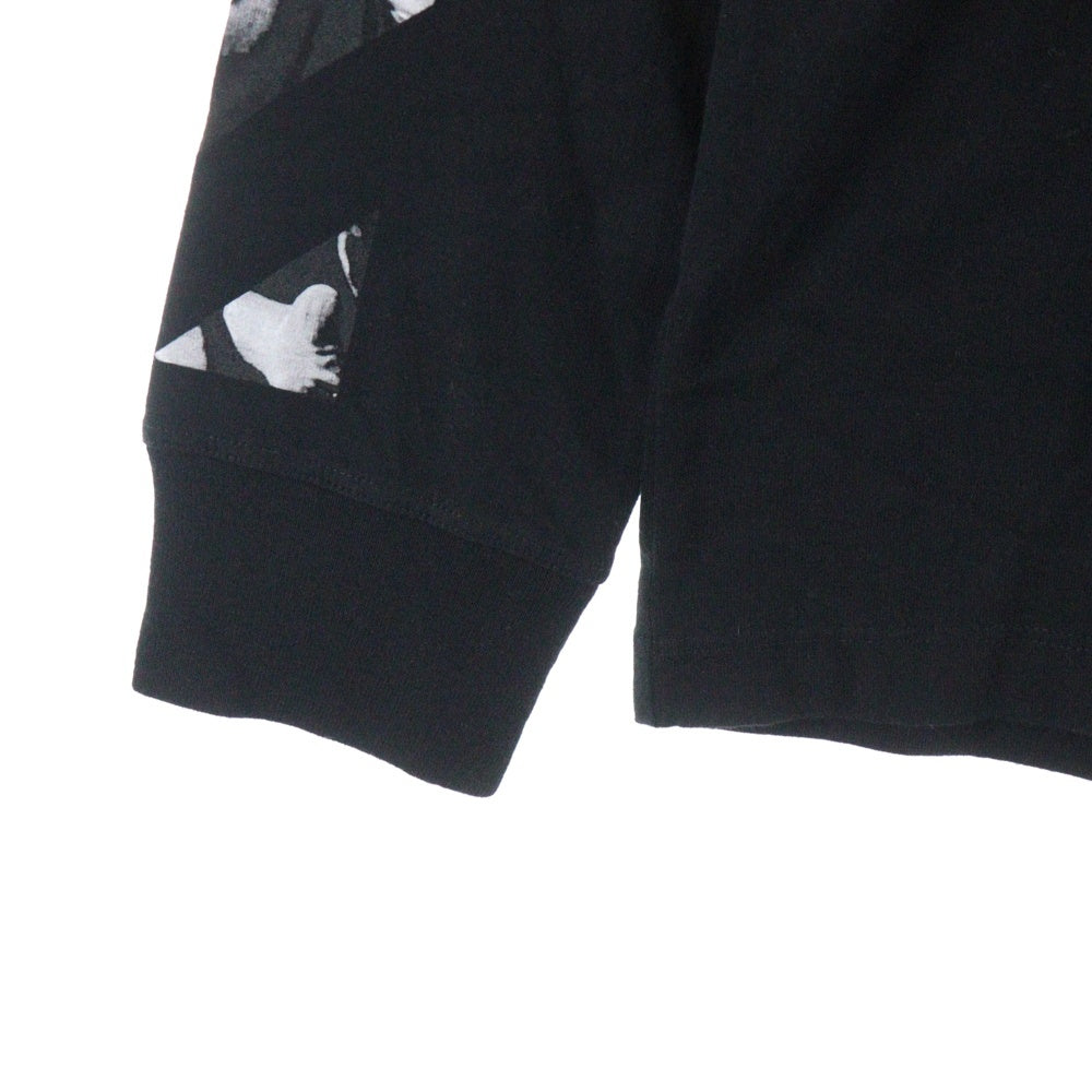 OFF-WHITE(オフホワイト) 20SS Caravaggio Layered L/S T-Shirt カラヴァッジョ レイヤード長袖Tシャツ ロンT ブラック OMAB022S20185005