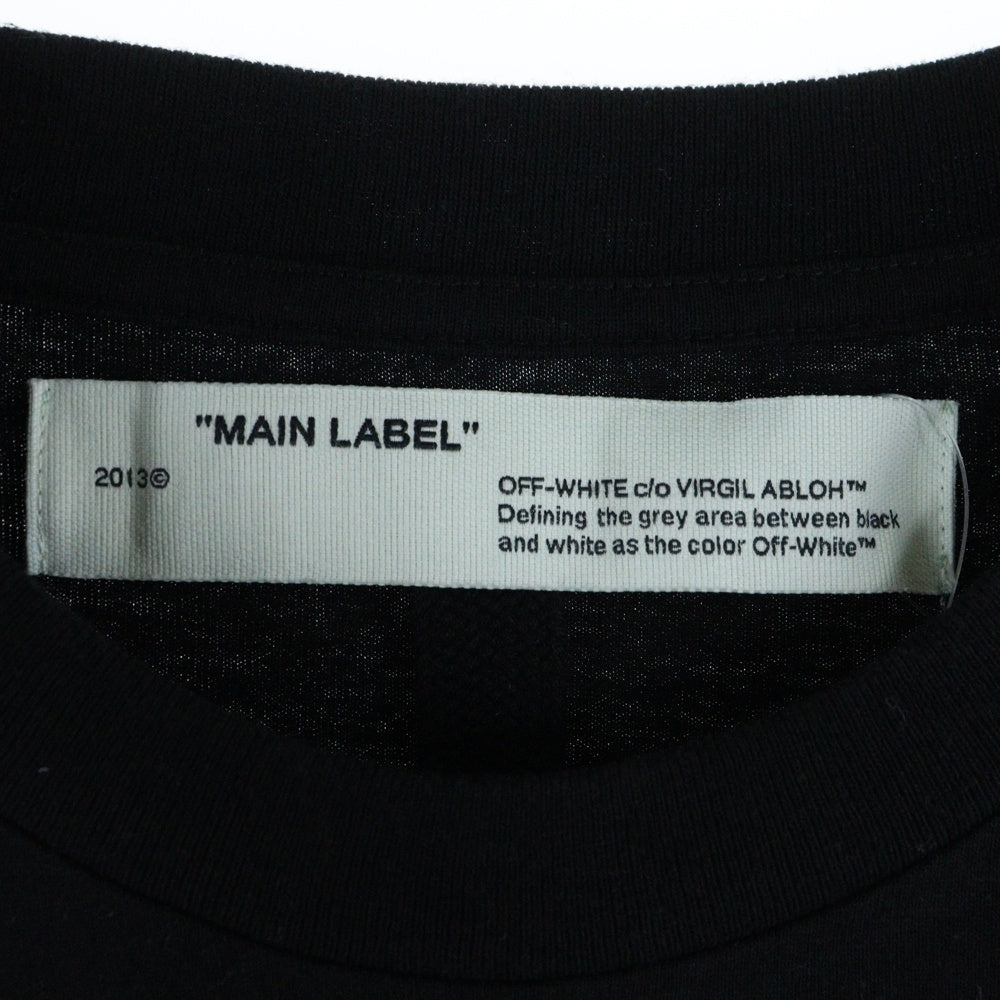 OFF-WHITE(オフホワイト) 20SS Caravaggio Layered L/S T-Shirt カラヴァッジョ レイヤード長袖Tシャツ ロンT ブラック OMAB022S20185005