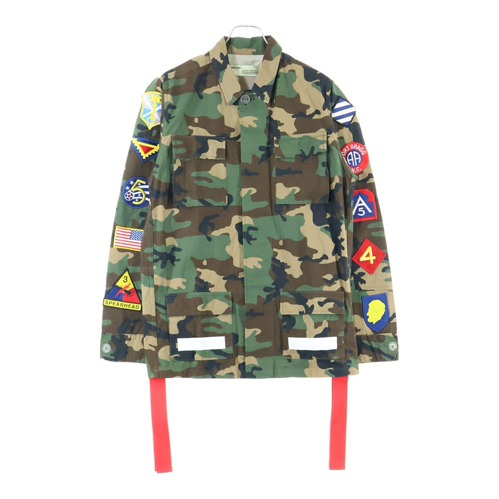 OFF-WHITE(オフホワイト) 17AW Archive Field Jacket カモフラージュ 迷彩 フィールドジャケット カーキ OMEA007F17039007