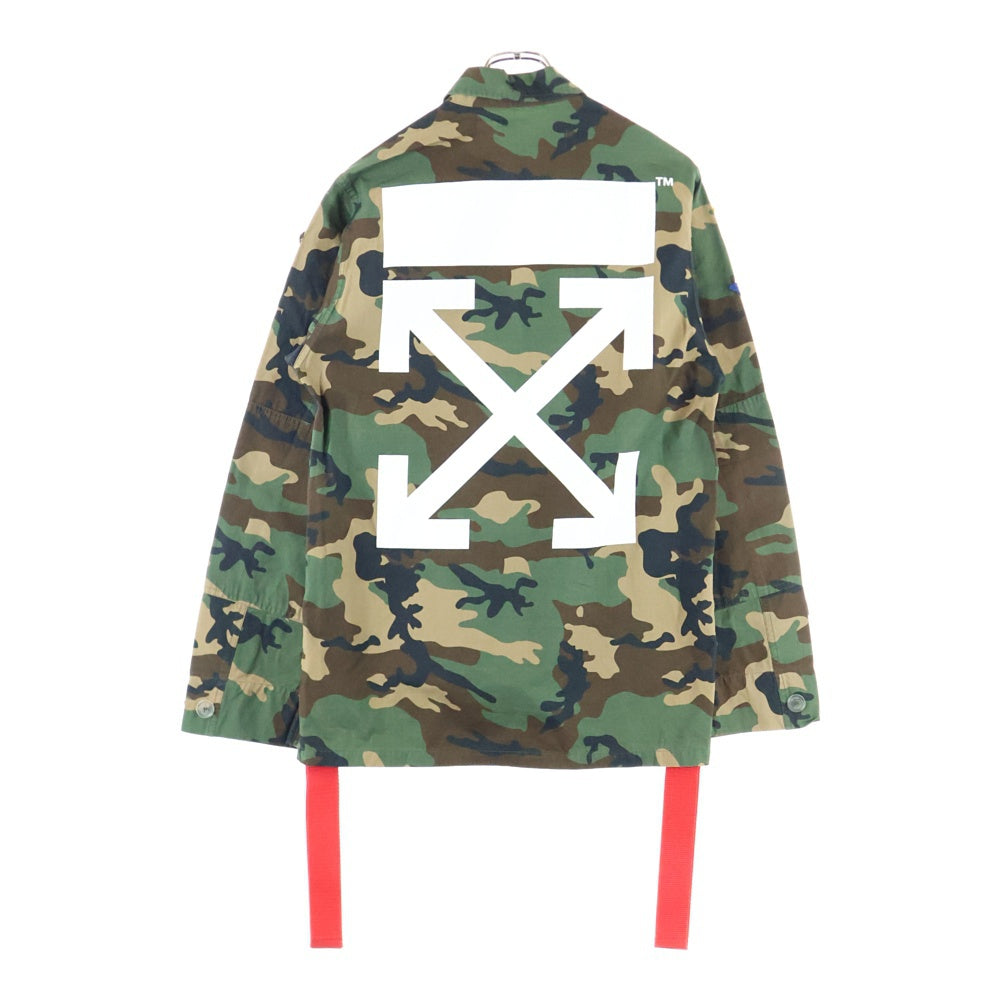 OFF-WHITE(オフホワイト) 17AW Archive Field Jacket カモフラージュ 迷彩 フィールドジャケット カーキ OMEA007F17039007