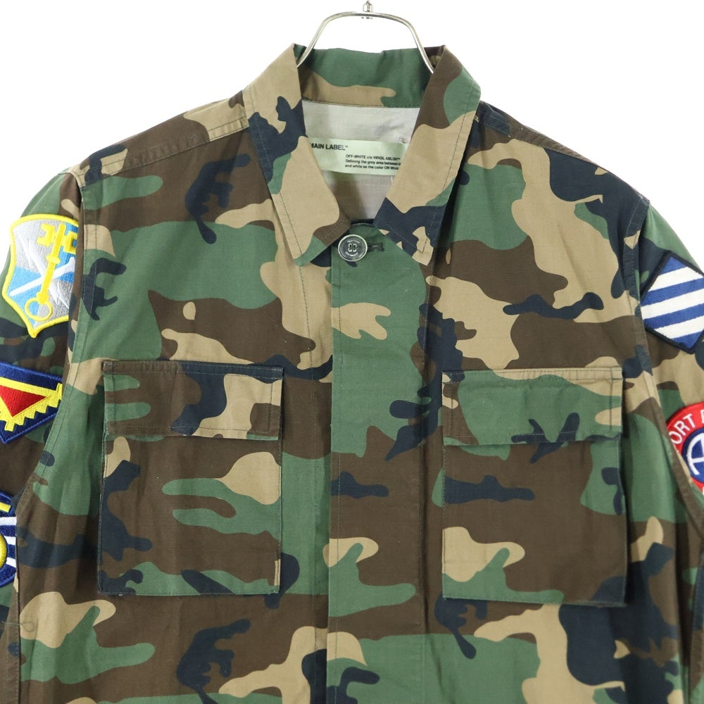 OFF-WHITE(オフホワイト) 17AW Archive Field Jacket カモフラージュ 迷彩 フィールドジャケット カーキ OMEA007F17039007