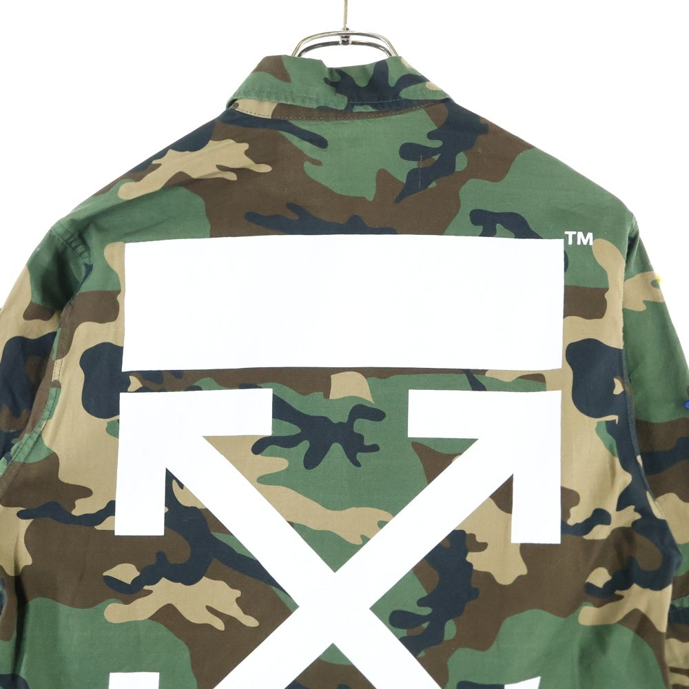 OFF-WHITE(オフホワイト) 17AW Archive Field Jacket カモフラージュ 迷彩 フィールドジャケット カーキ OMEA007F17039007