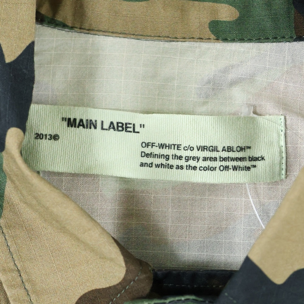 OFF-WHITE(オフホワイト) 17AW Archive Field Jacket カモフラージュ 迷彩 フィールドジャケット カーキ OMEA007F17039007