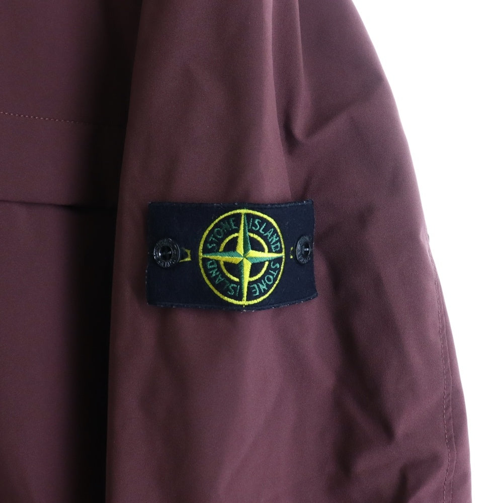 STONE ISLAND(ストーンアイランド) 19AW Soft Shell-R Primaloft Insulation Jacket ロゴワッペン フード付きナイロンジャケット バーガンディ
