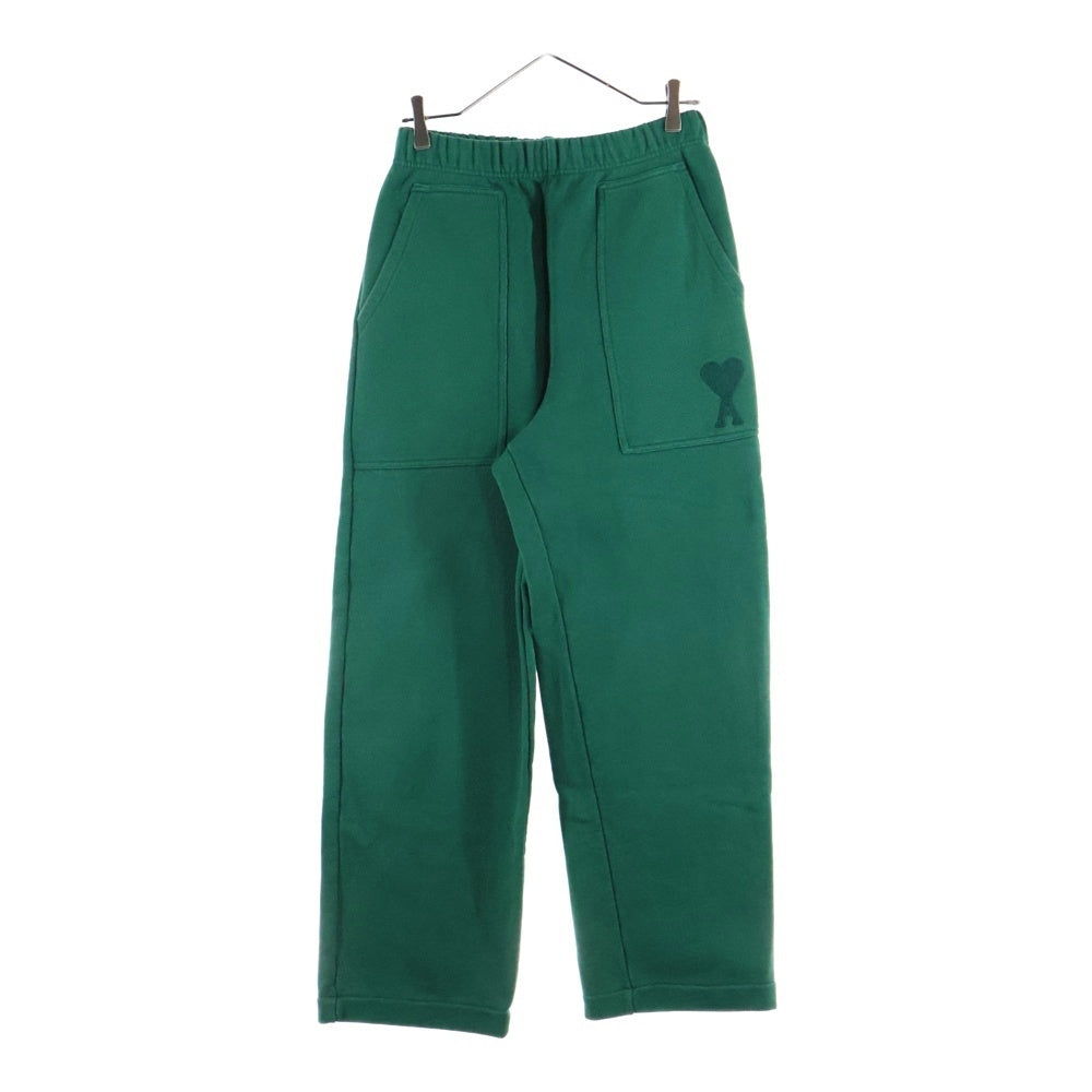 AMI Alexandre Mattiussi(アミアレクサンドルマテュッシ) Sweatpants ロゴ刺繍 スウェットパンツ グリーン A21HJ308.747