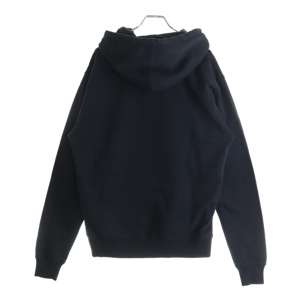 AMI Alexandre Mattiussi(アミアレクサンドルマテュッシ) Hoodie ハートロゴ刺繍 プルオーバースウェットパーカー フーディー ブラック BFHJ008.730