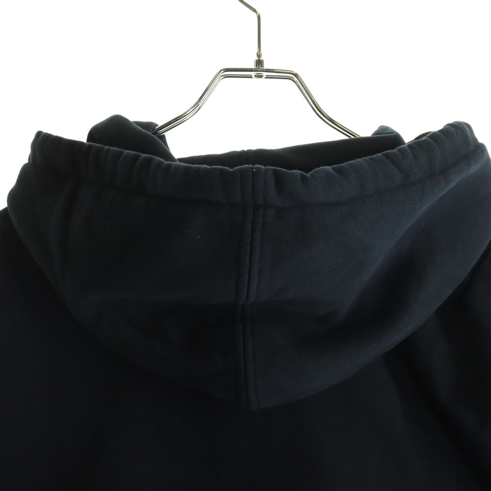 AMI Alexandre Mattiussi(アミアレクサンドルマテュッシ) Hoodie ハートロゴ刺繍 プルオーバースウェットパーカー フーディー ブラック BFHJ008.730