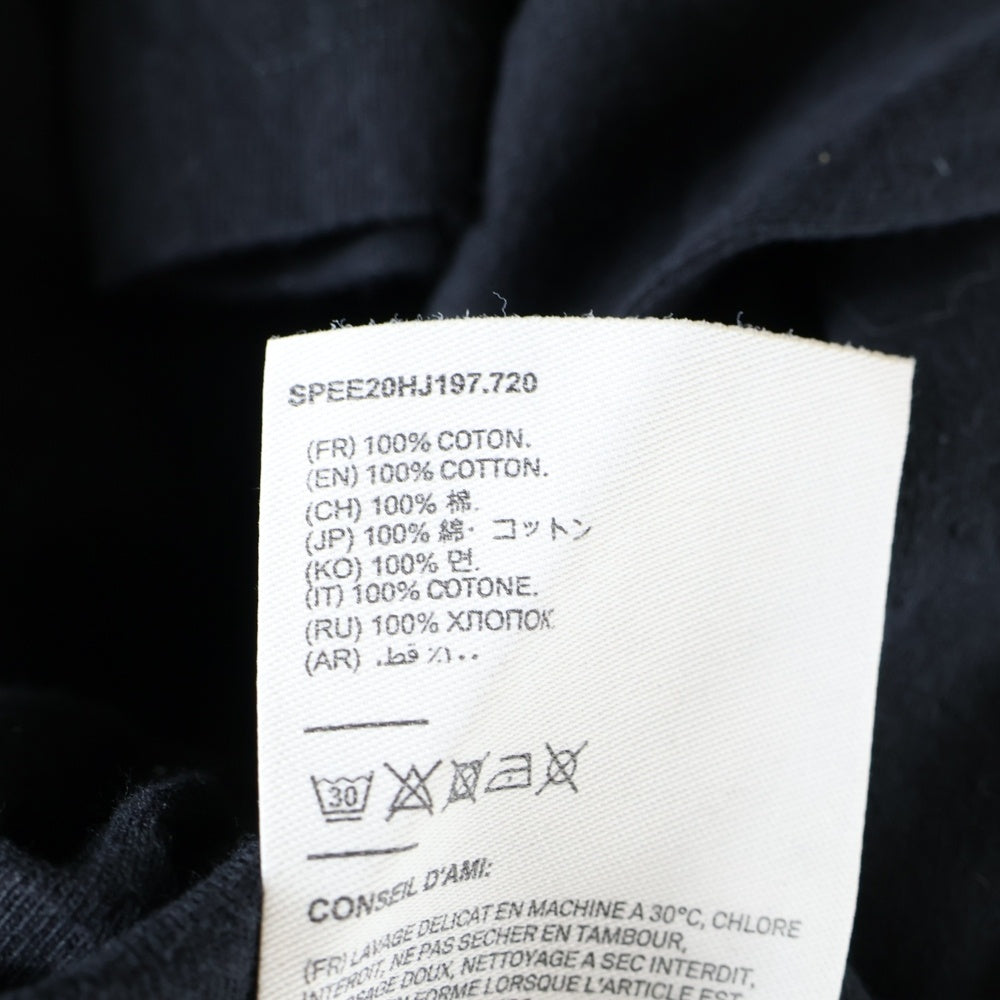 AMI Alexandre Mattiussi(アミアレクサンドルマテュッシ) Ami De Coeur LGBTQ レインボーロゴ刺繍 半袖Tシャツ ブラック SPEE20HJ197.720