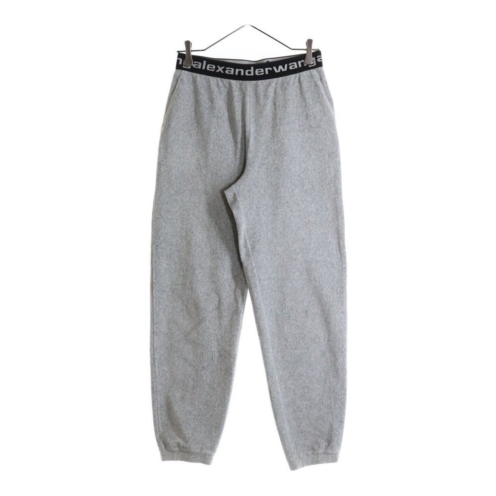 ALEXANDER WANG(アレキサンダーワン) Logo Elastic Jogger In Stretch Corduroy コーデュロイジョガーパンツ グレー レディース