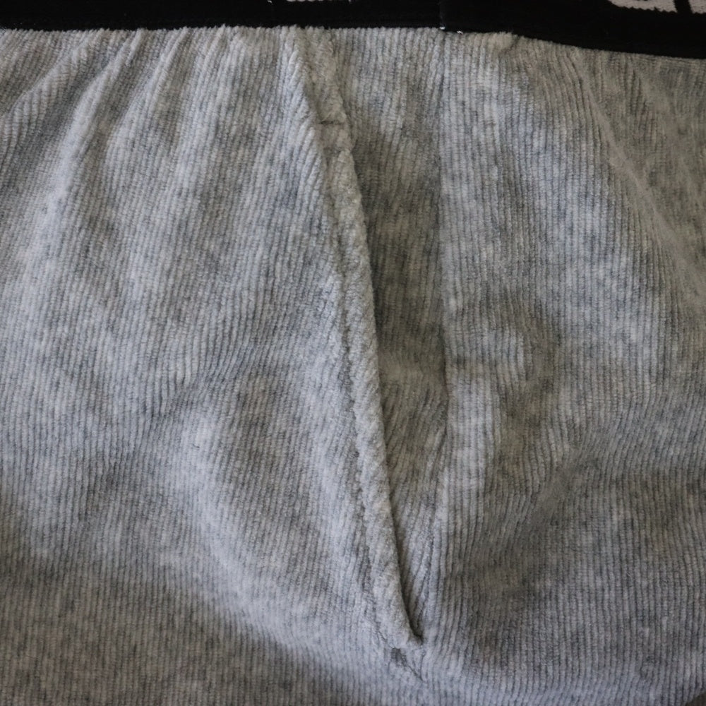 ALEXANDER WANG(アレキサンダーワン) Logo Elastic Jogger In Stretch Corduroy コーデュロイジョガーパンツ グレー レディース