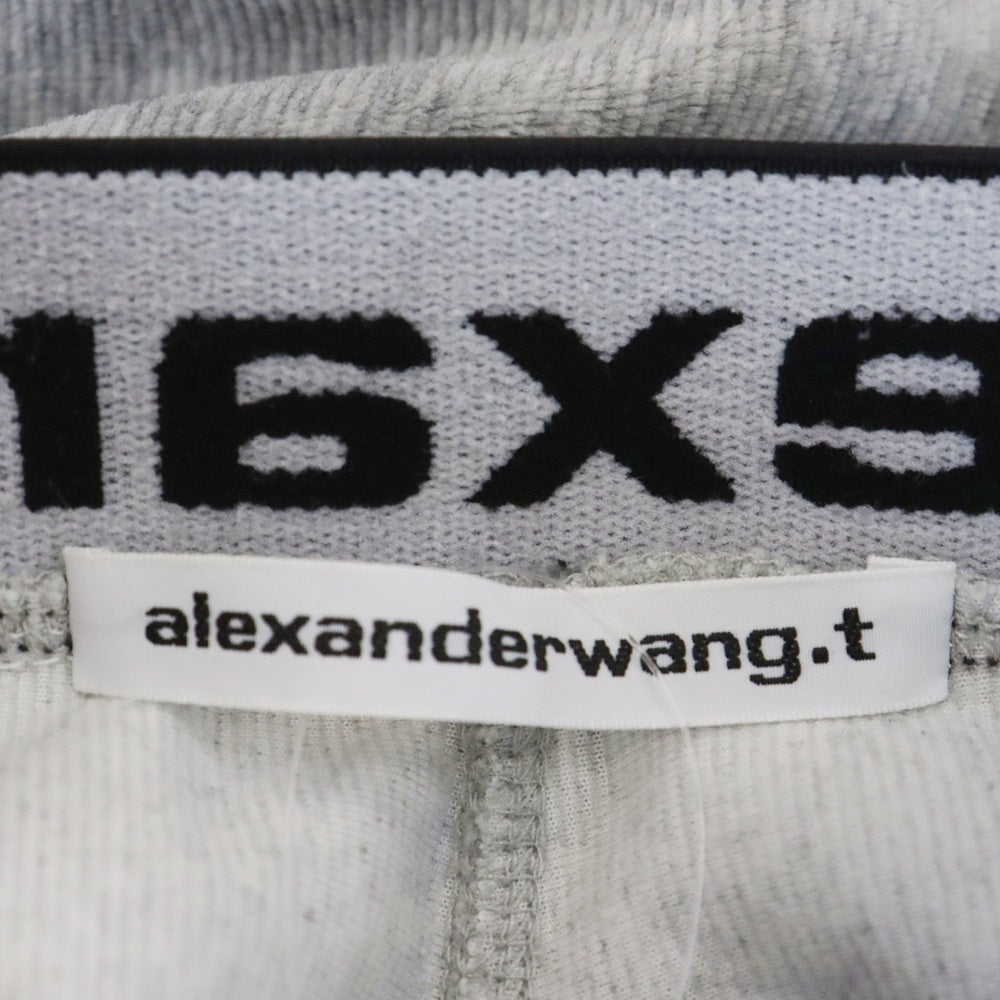 ALEXANDER WANG(アレキサンダーワン) Logo Elastic Jogger In Stretch Corduroy コーデュロイジョガーパンツ グレー レディース