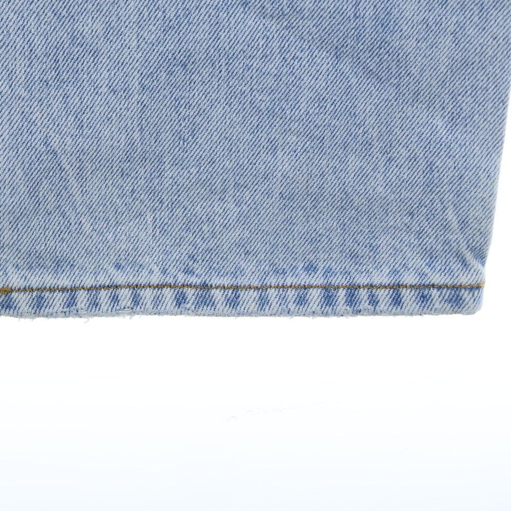 ALEXANDER WANG(アレキサンダーワン) Logo Cut Out Straight Leg Jeans カットアウトロゴ ストレートジーンズ デニムパンツ インディゴ レディース