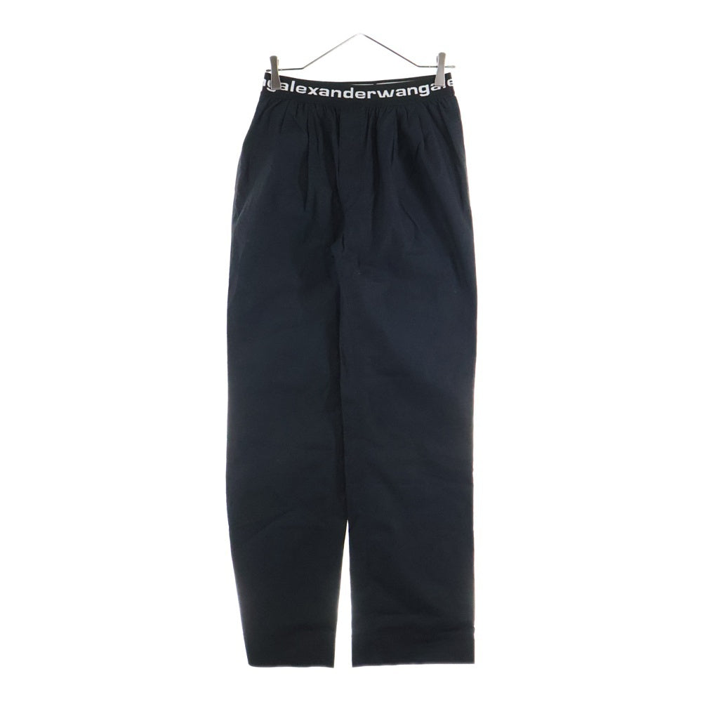 ALEXANDER WANG(アレキサンダーワン) Carrot Pants ロゴバンド ジョガーパンツ ブラック レディース