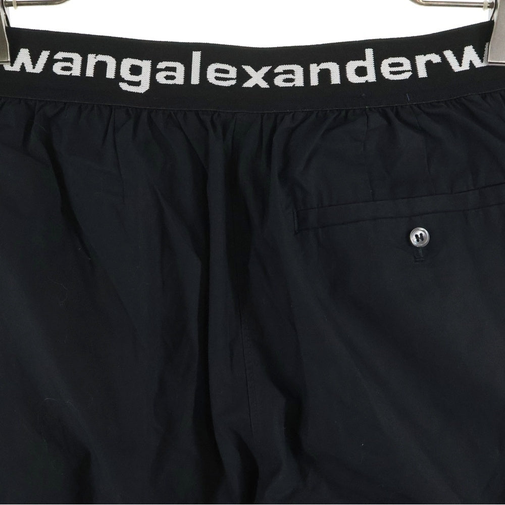 ALEXANDER WANG(アレキサンダーワン) Carrot Pants ロゴバンド ジョガーパンツ ブラック レディース