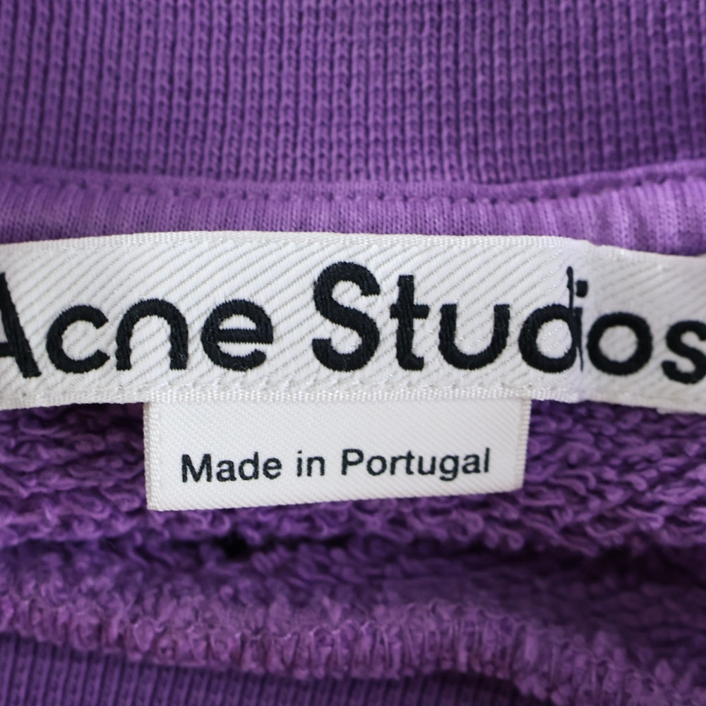 Acne Studios(アクネ ストゥディオズ) Bubble Logo Sweatshirt バブルロゴ クルーネックスウェットトレーナー パープル FN-MN-SWEA000311 BI0172-