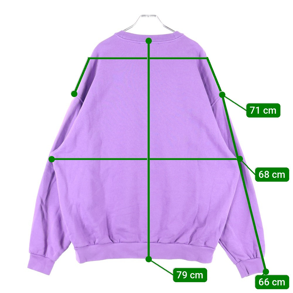 Acne Studios(アクネ ストゥディオズ) Bubble Logo Sweatshirt バブルロゴ クルーネックスウェットトレーナー パープル FN-MN-SWEA000311 BI0172-