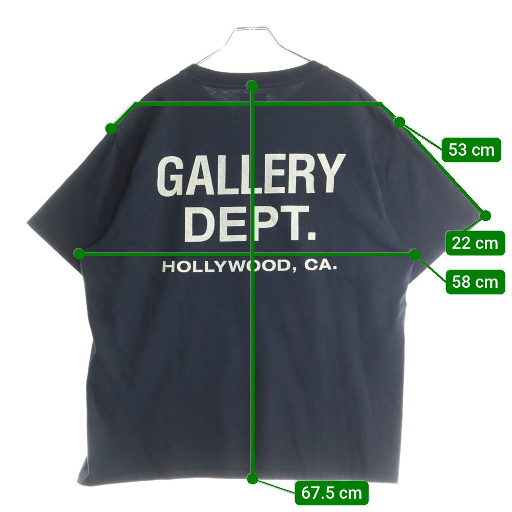 GALLERY DEPT.(ギャラリーデプト) Souvenir T-Shirt ロゴプリント半袖Tシャツ ネイビー