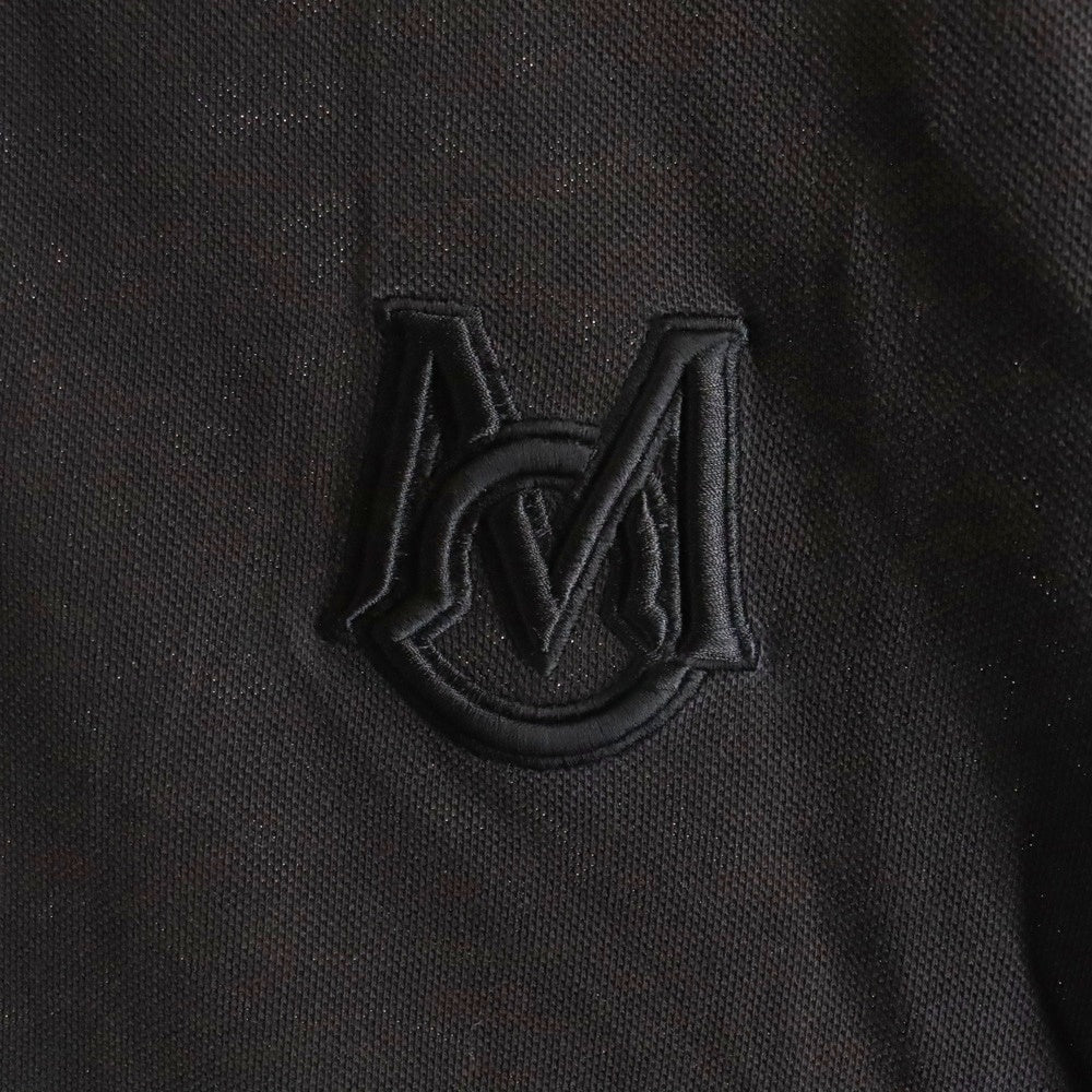MONCLER(モンクレール) MAGLIA POLO MANICA CORTA ロゴ刺繍 半袖ポロシャツ ブラック G10918A72900 84556