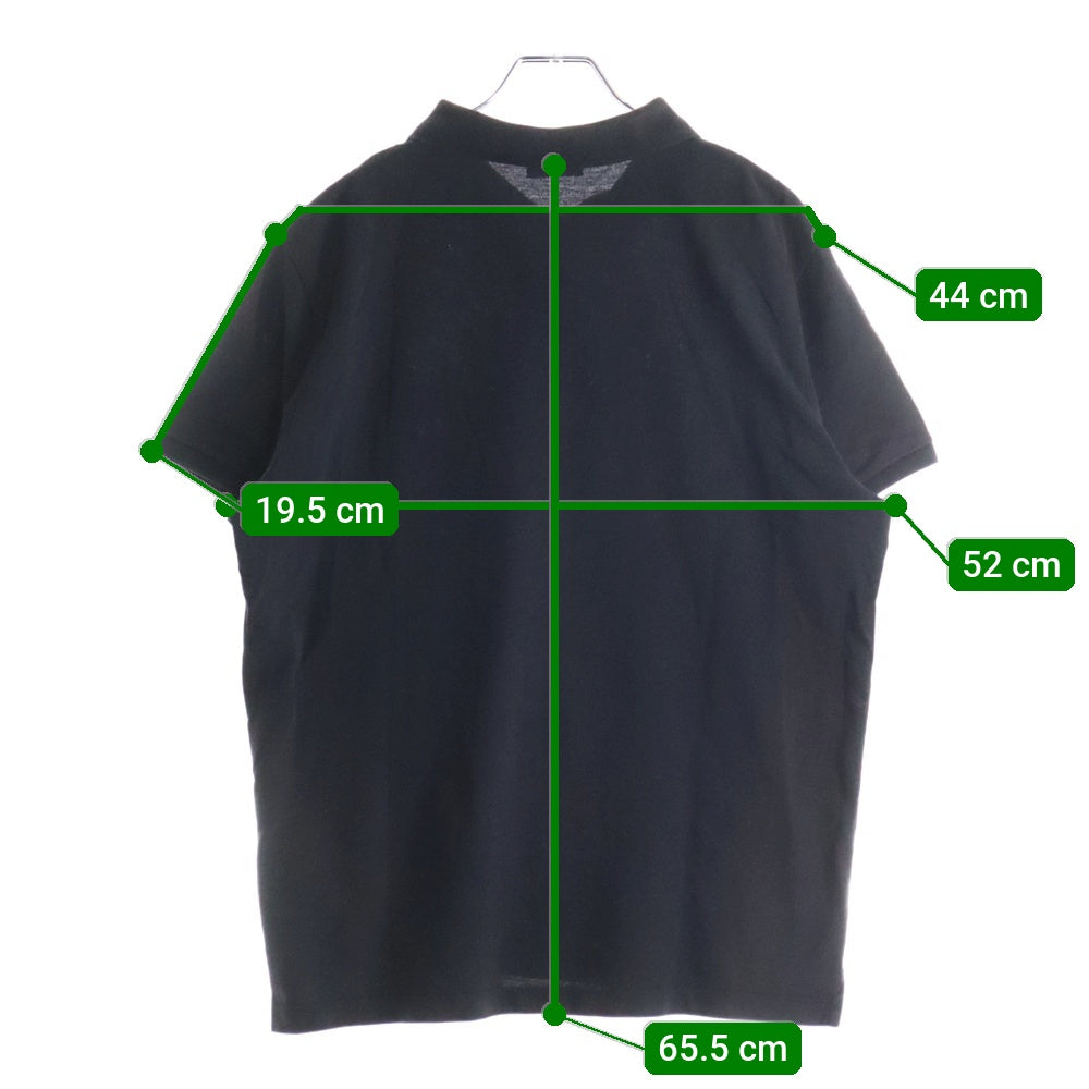 MONCLER(モンクレール) MAGLIA POLO MANICA CORTA ロゴ刺繍 半袖ポロシャツ ブラック G10918A72900 84556