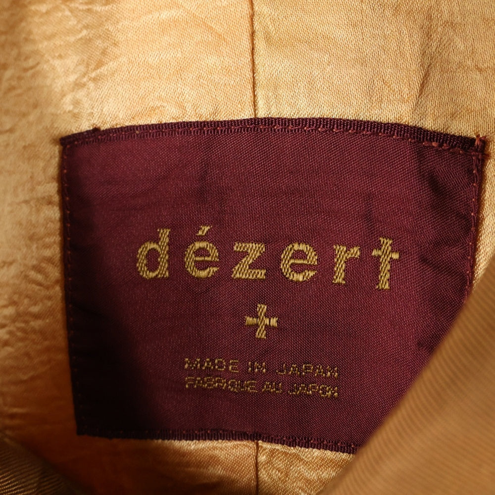 NO BRAND(ノーブランド) dezert デザート ジップアップ ブルゾン ジャケット ブラウン