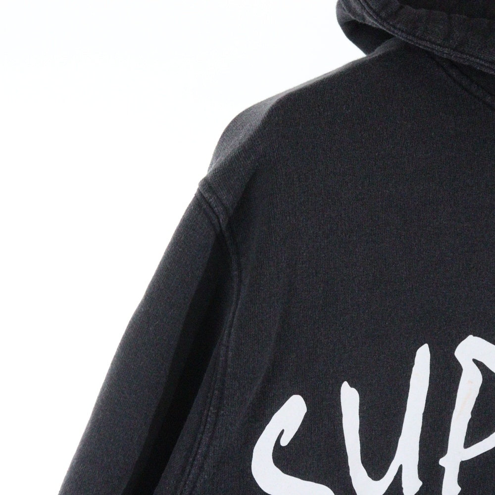 SUPREME(シュプリーム) 15SS ×New York Yankees 47 Brand Hooded Sweatshirt ニューヨークヤンキース プルオーバースウェットパーカー ブラック